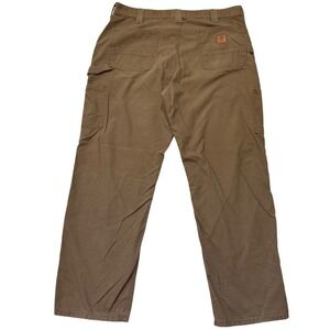Carhartt B151-LBR Mens Original Dungaree Fit Canvas Carpenter Pants Brown 38x32